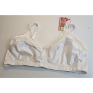 NWT Exquisite Form Fully Side White Full Coverage Shaping Wire Free Bra Size 46C